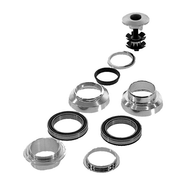 Tange Seiki Ahead set 1" aluminium zilver