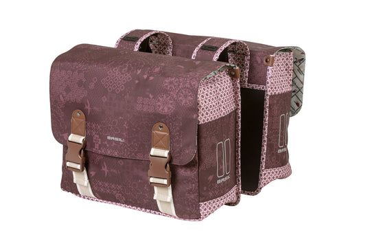 Basil 18012 Bohème dubbele fietstas 35L fig rood