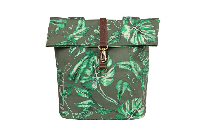 Basil 18083 Ever-Green dubbele fietstas 28-38L. thyme groen