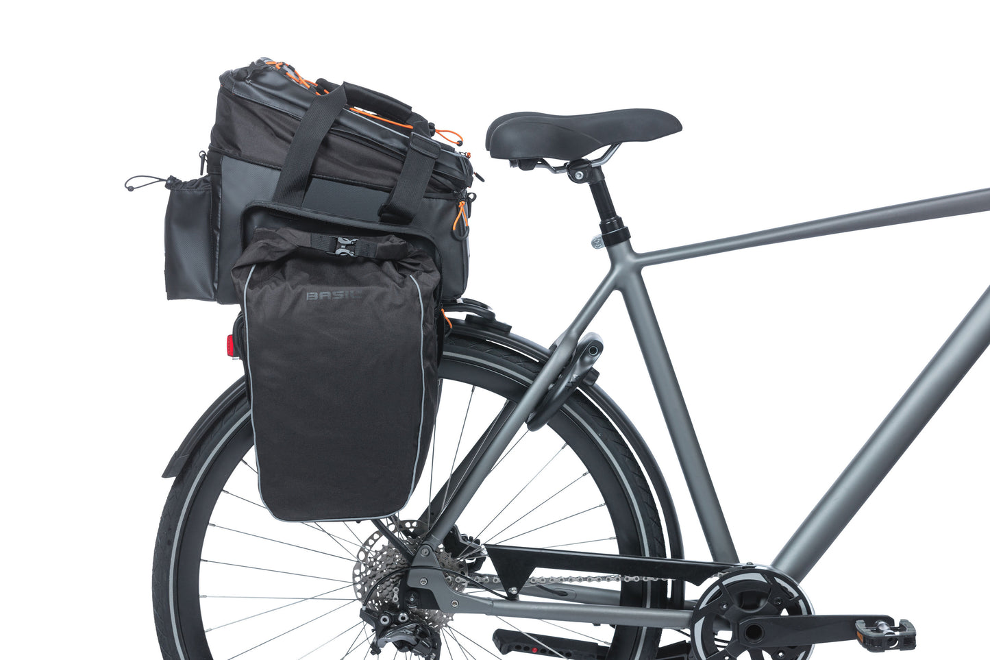 Basil 18302 Miles Tarpaulin trunkbag XL Pro MIK9-36L black orange