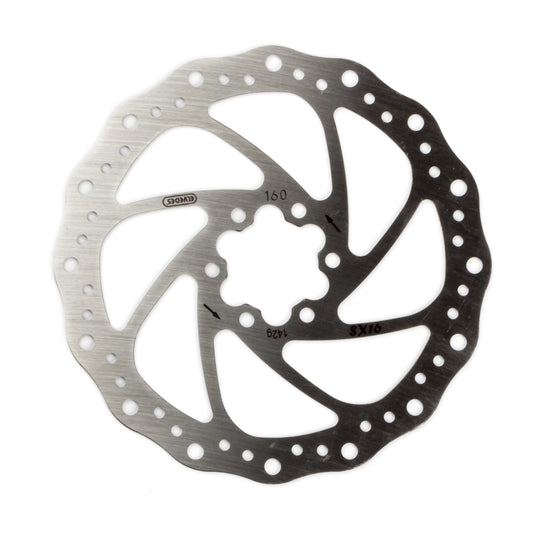 Elvedes 6820 SX16 Rotor 160 mm. stainless + 6 boutjes
