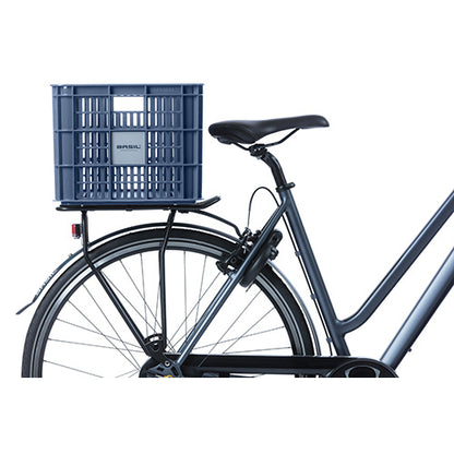Basil 21159 Crate L fietskrat gerecycled kunststof groot 40L bluestone