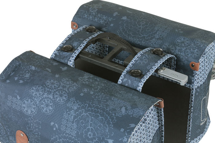 Basil 18052 Bohème dubbele fietstas MIK 35L indigo blauw
