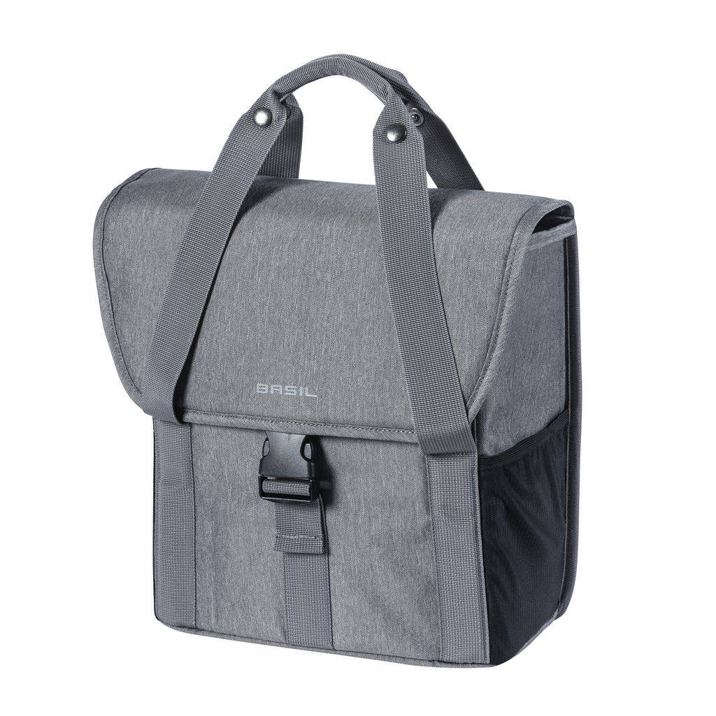 Basil 17765 GO enkele fietstas 16L. grey melee