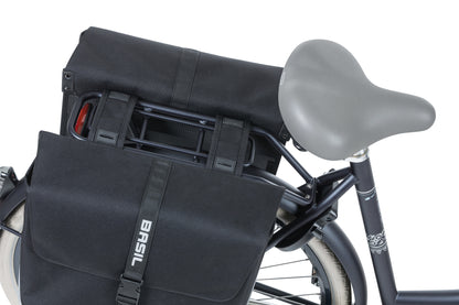 Basil 17777 Forte-Double Bag 35L. black/black