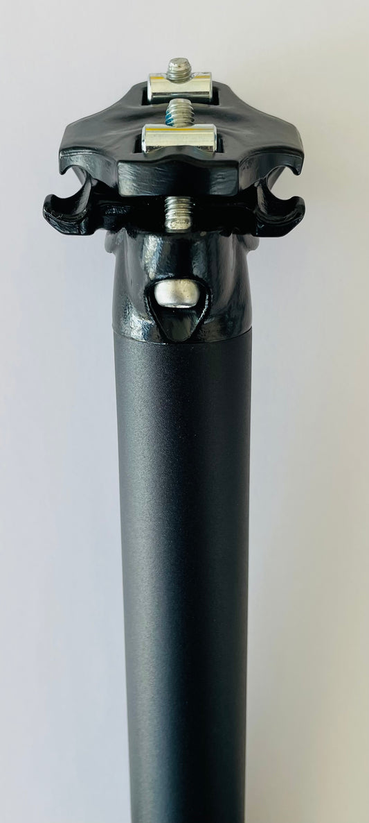 Zoom zadelpen 31.6 vast ATB 2-bouten 350 mm. zwart