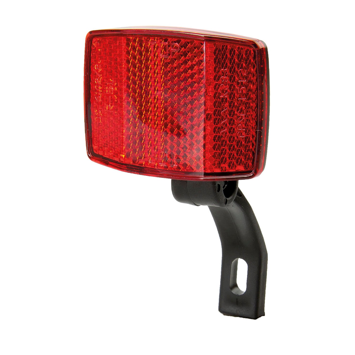 Reflector achter rood met kunststof houder