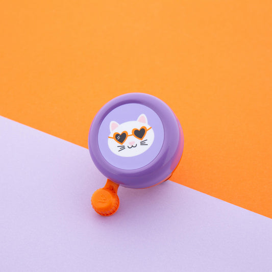 Widek kinderbel Explorer Funky Cat oranje/paars op kaart
