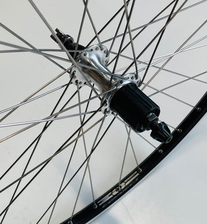 Achterwiel 28"- 622X19 Connect 4D zwart FM32 QR cassette 8/9