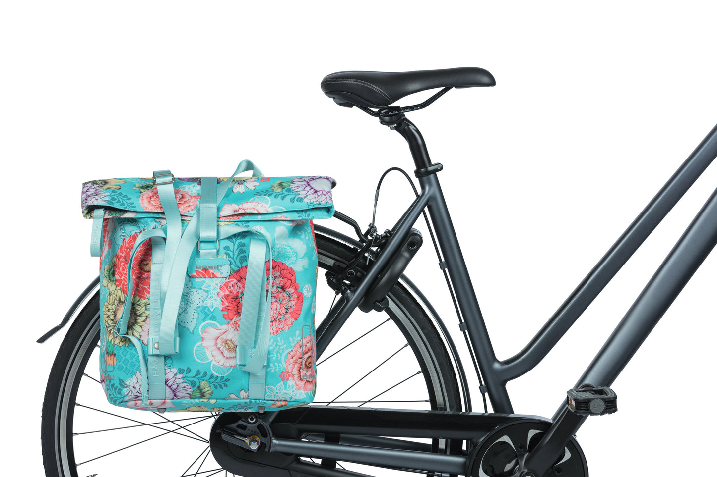 Basil 18151 Bloom Field fietsshopper 15-20L sky blue