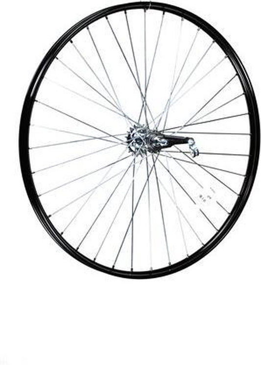 Achterwiel 804236 28x1.1/2 24-635 zwart V38 Shimano remnaaf spaak 12