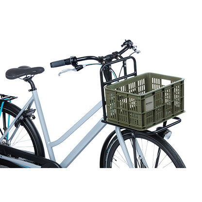Basil 21112 Crate S fietskrat gerecycled kunststof small 17,5L moss green