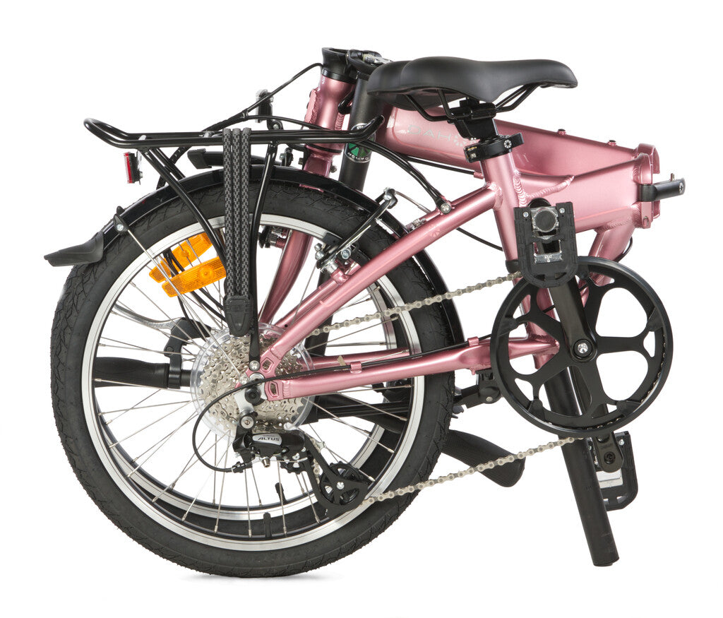 Dahon vouwfiets 20" Mariner 8 spd. derailleur V-brakes metallic pink