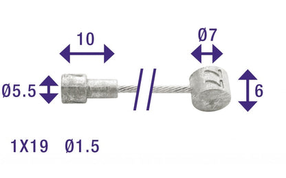 Elvedes 6412/27RVS achterrem binnenkabel met 2 nippels RVS (20)