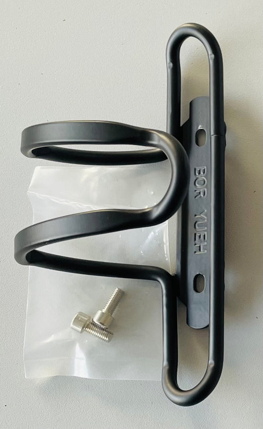 Bor Yueh bidonhouder aluminium zwart zijwaarts in- / uitneembaar