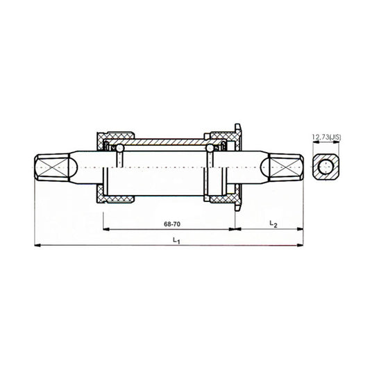 Neco trapas alu. BSA 127.5 mm.