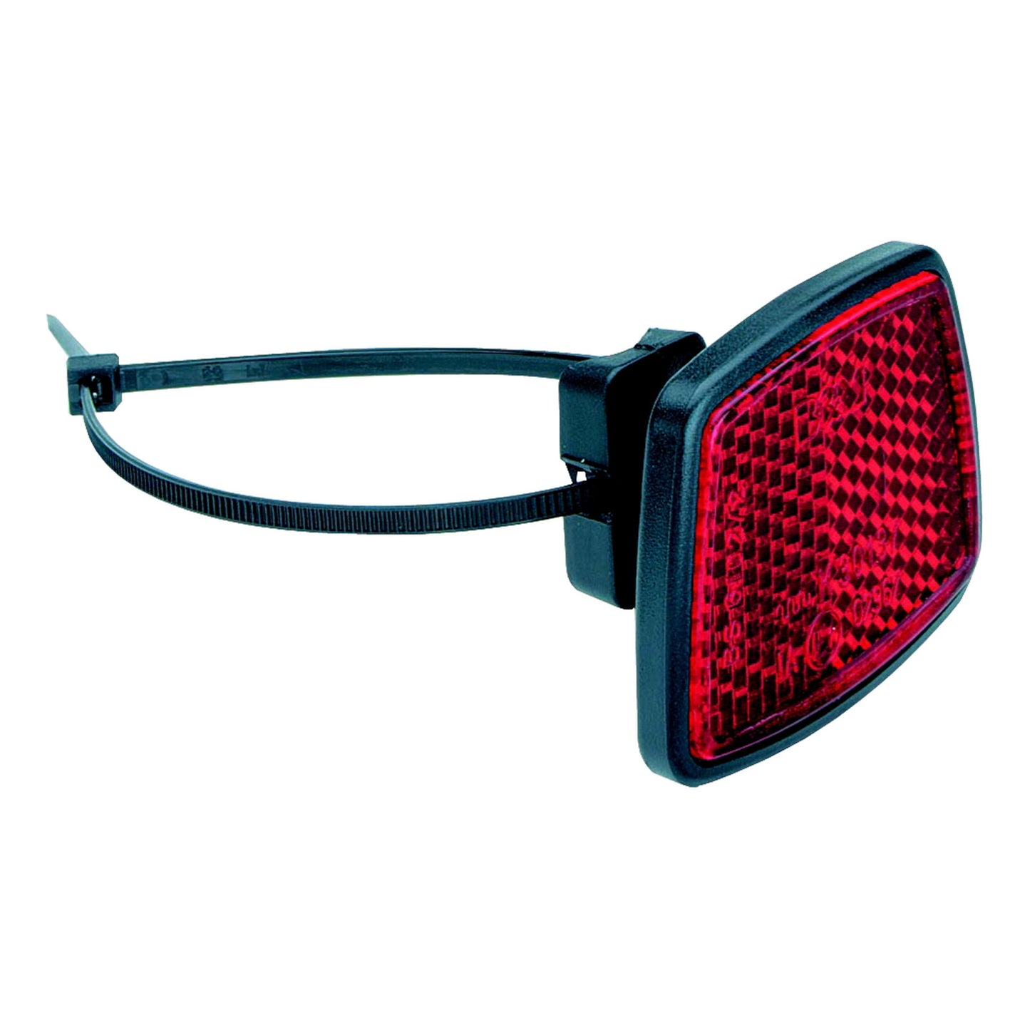 B&M 313/1K reflector achter rood mini met spanband