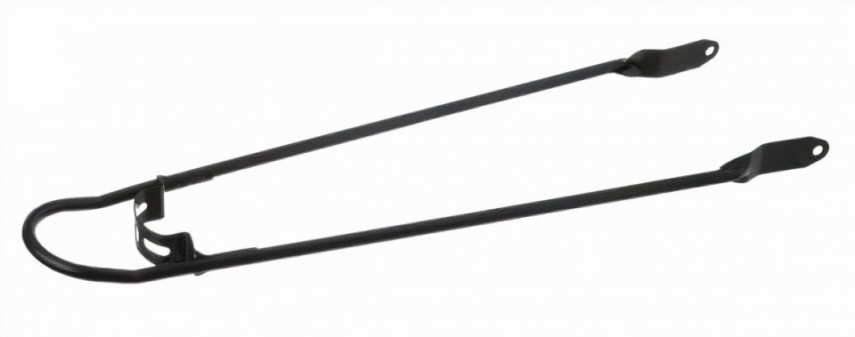 Spatbord stang 28" mat zwart + bumper 6 mm.