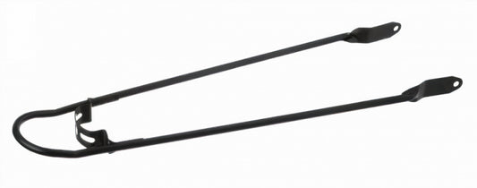 Spatbord stang 28" mat zwart + bumper 6 mm.
