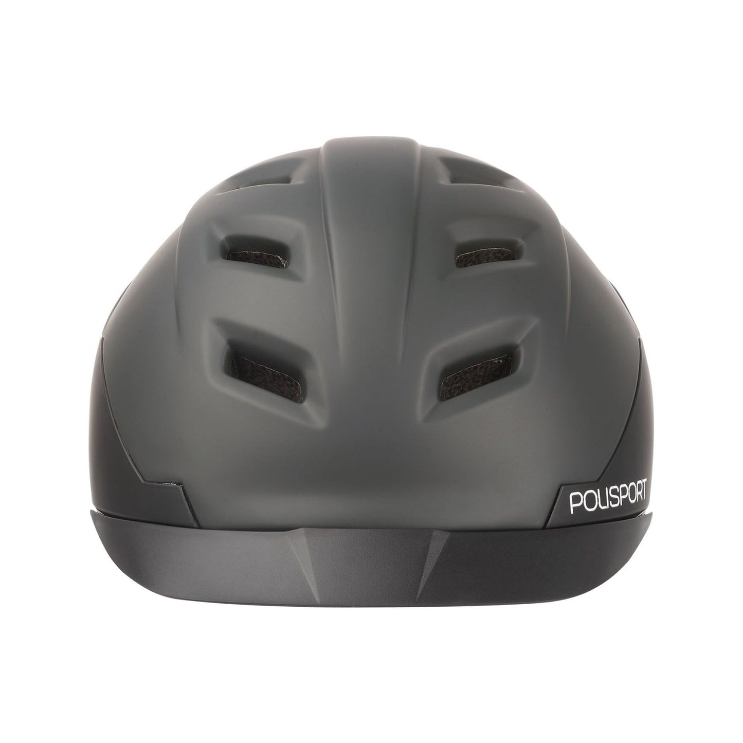 Polisport helm E'City mat zwart/donkergrijs L (58-61 cm.) *
