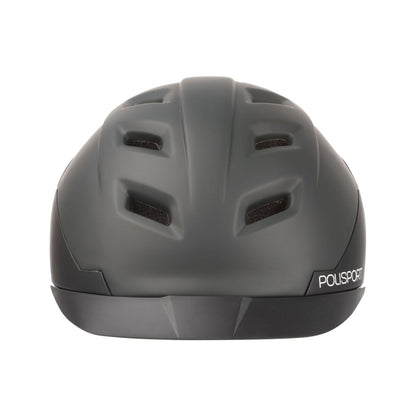 Polisport helm E'City mat zwart/donkergrijs L (58-61 cm.) *