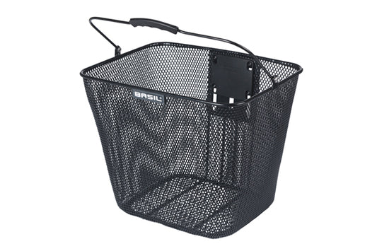 Basil 10239 Bilbao voormand KF incl. stuurpenhouder zwart