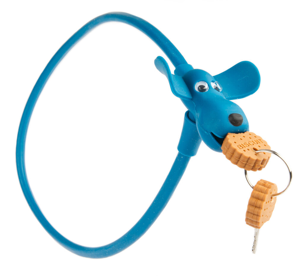 PexKids fietsslot siliconen blauwe Flappie