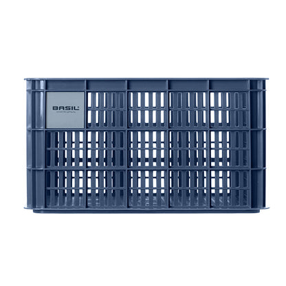 Basil 21159 Crate L fietskrat gerecycled kunststof groot 40L bluestone