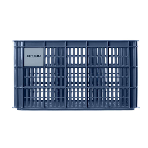 Basil 21159 Crate L fietskrat gerecycled kunststof groot 40L bluestone