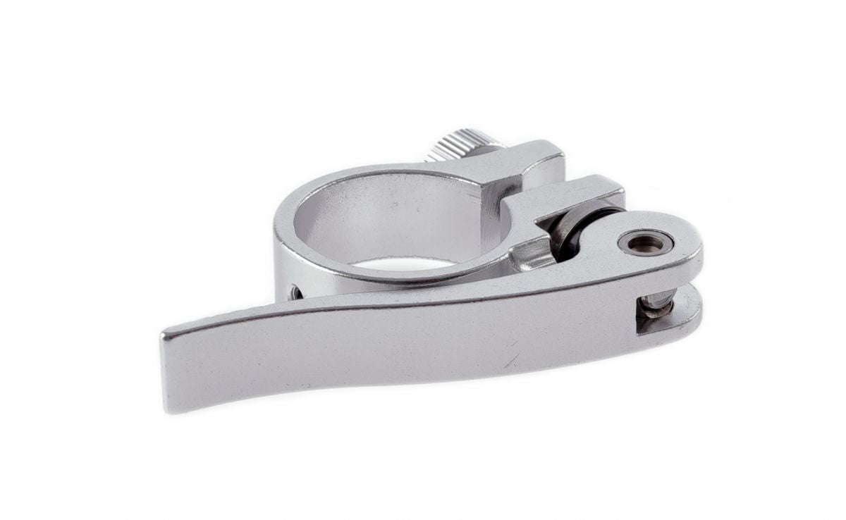 Mirage zadelpenklem GNY met QR 31.8 mm. zilver