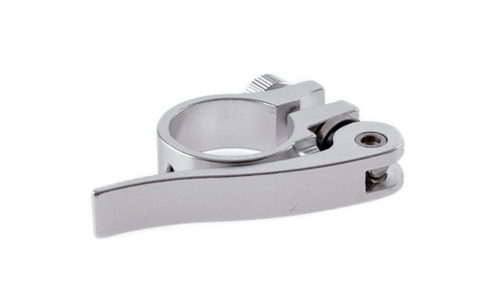 Mirage zadelpenklem GNY met QR 31.8 mm. zilver