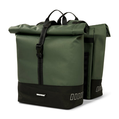 Urban Proof Double Rolltop Bag 38L Forest Green - Recycled