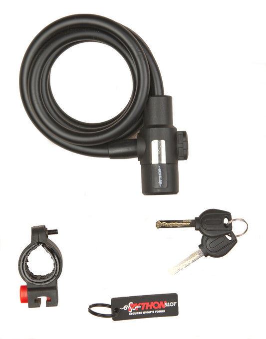 Python spiraalslot 12 mm. x 150 cm. met bracket