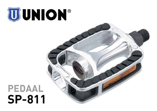 Union pedaal SP-811 AM AL huis zwart 9/16 non-slip grijs