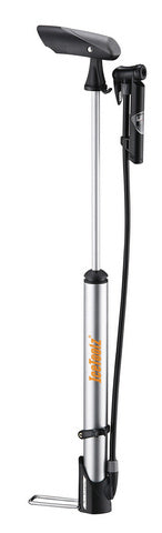 IceToolz A351 voetpomp VeloClub hogedruk mini AV/FV/DV zilver