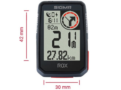 Sigma ROX 2.0 Black (standaard stuurhouder + USB-C oplaadkabel)