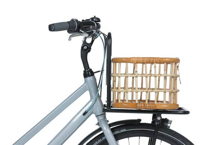 Basil 13079 Green Life Rotan fietsmand M 18L. naturel bruin