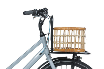 Basil 13079 Green Life Rotan fietsmand M 18L. naturel bruin
