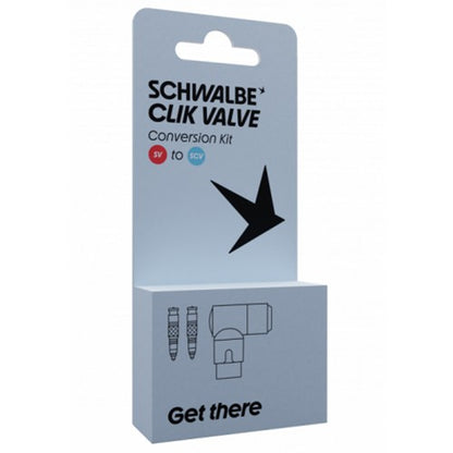 Schwalbe Clik Valve SV-SCV ombouwset SV - ventiel met pompkop