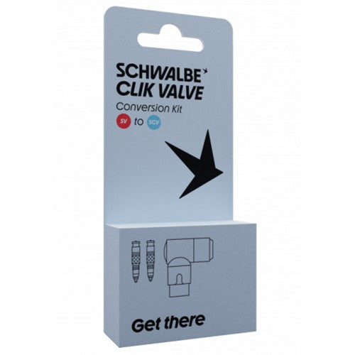 Schwalbe Clik Valve SV-SCV ombouwset SV - ventiel met pompkop