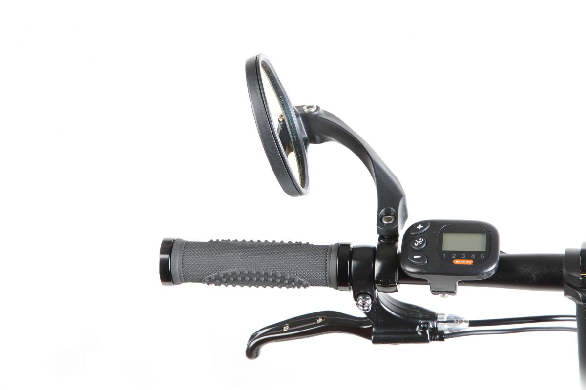 Mirage spiegel Hi-Speed met klem links zwart