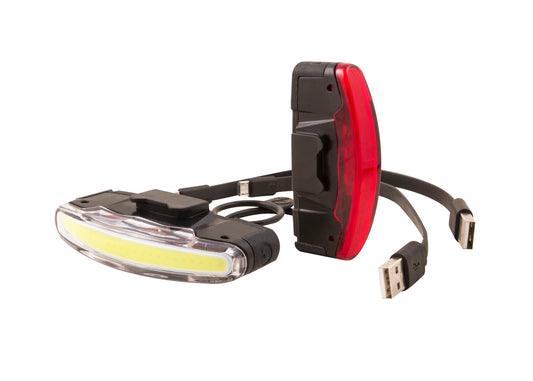 Spanninga Arco set voor + achter USB