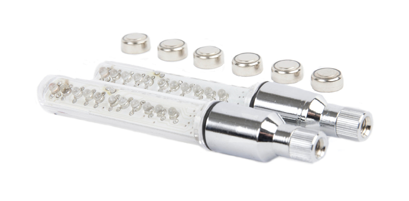 IkziLight verlichtingset Flashy 2 12 patronen en spaakklem 11 Tech LED transparant