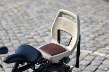 Qibbel Q345 Junior 6+ zitje Cappuccino incl. voetsteuntjes en voetbeschermplaten