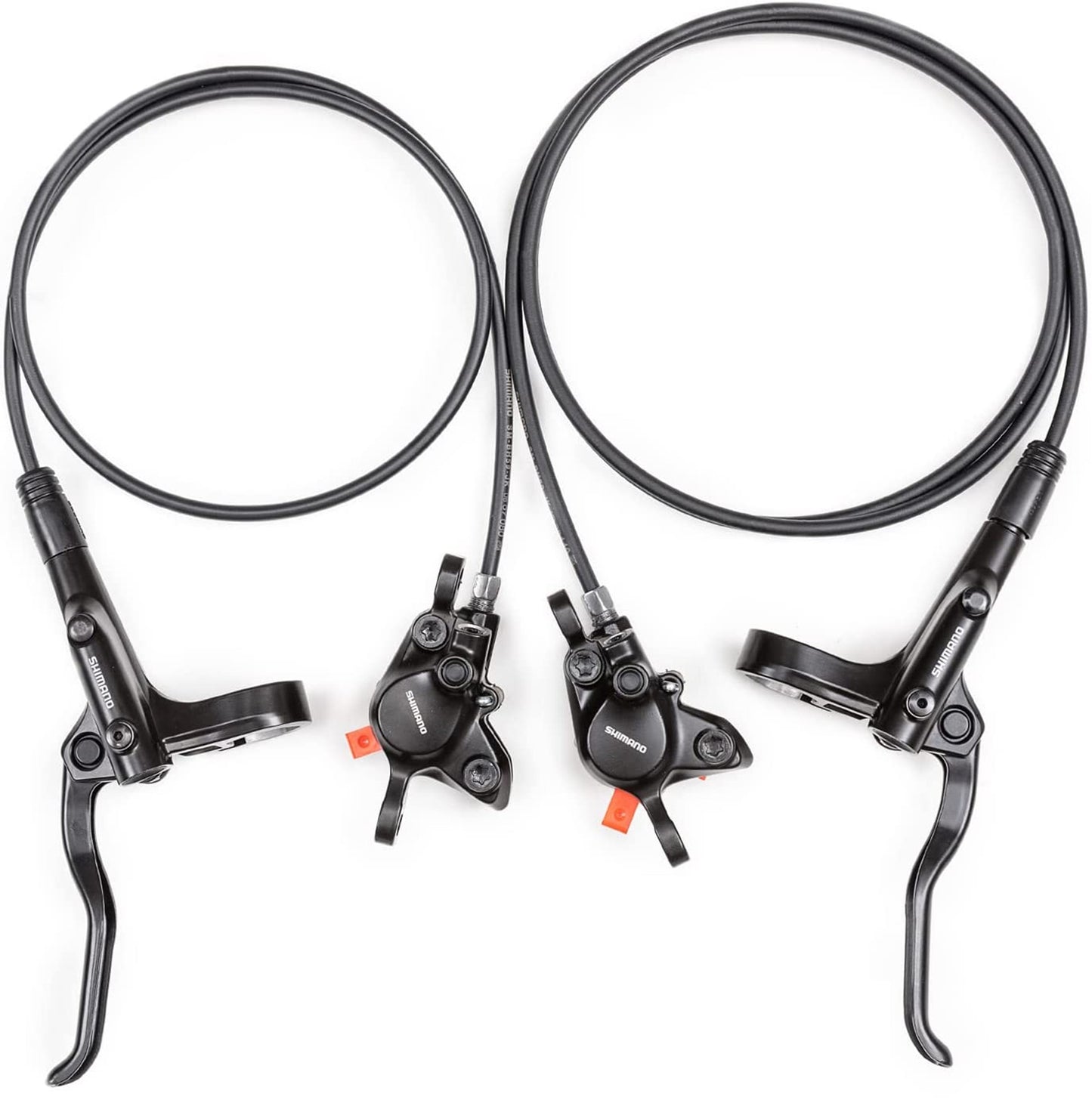 Shimano schijfrem set BL BR-MT200 (L-voor/R-achter) compleet z/schijf zwart