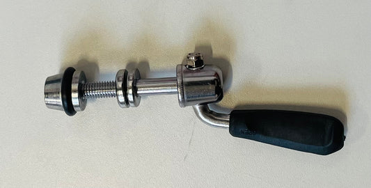 WH Ergotec snelspanhevel QR M8x60 CrMo zwart/chroom