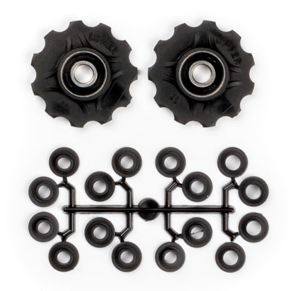 Elvedes CP2017086 derailleurwieltjes 2x11T afgedicht standaard lager + spacers