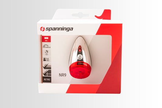 Spanninga nr. 9 XB achterlicht incl. 2 x  AAA batterij