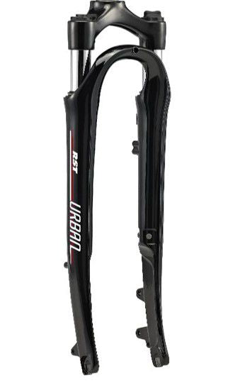 RST vork Urban T40 28" rollerbrake zwart glans zonder vorkbuis