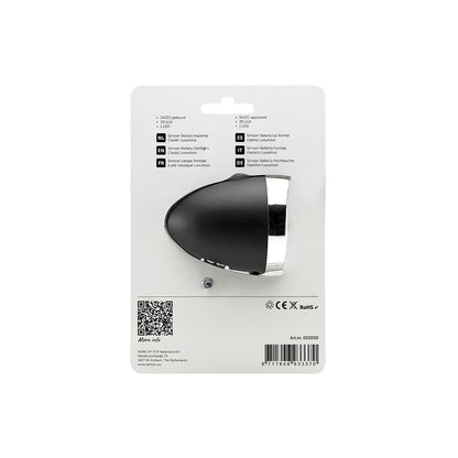 Simson 022030 batterij koplamp Classic 'Luxurious' zwart